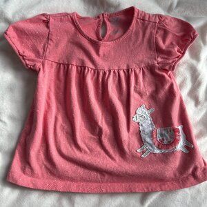 Child of Mine made by Carter's Toddler girl polka dot shirt